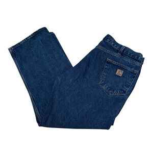 Carhartt Men’s Relaxed Fit Straight Leg Denim Blue Jeans B460DVB Size 42x30